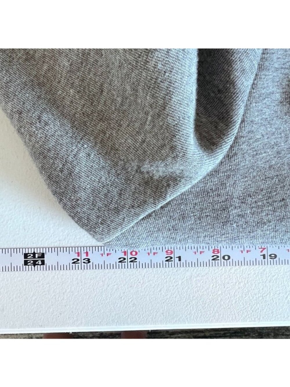 Heather Gray Knit Blazer Unstructured Stretch Jersey Minimalist Office XL - Picture 9 of 14